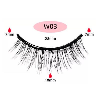 Self Adhesive Lashes #W03- MOQ 25 pcs