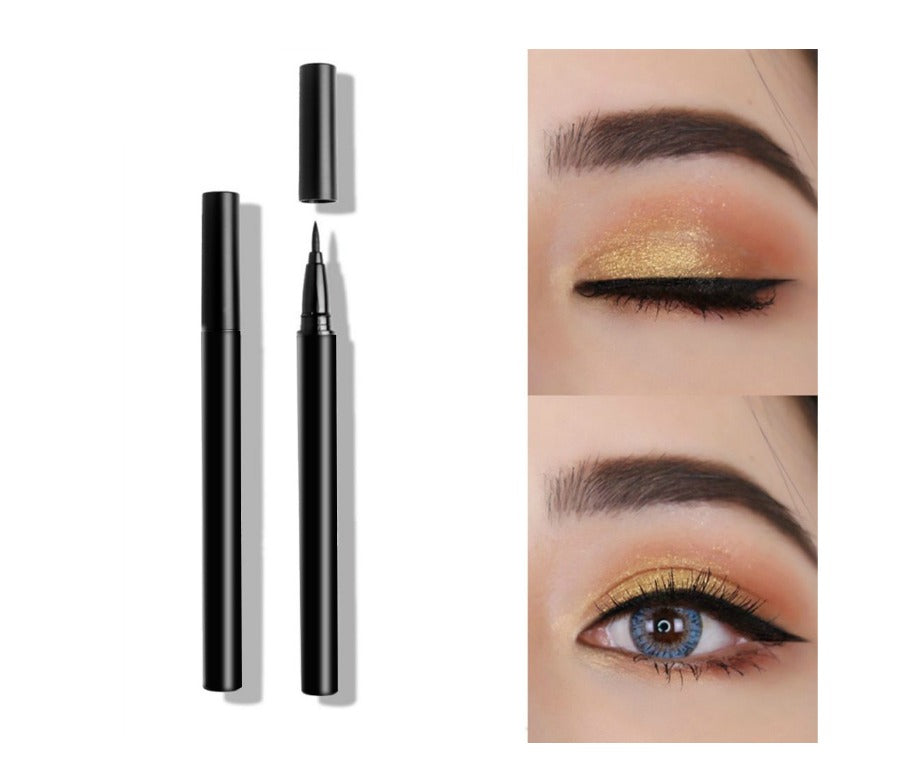 Complete the look of the seductive eye with this innovative liquid eyeliner. Formulated in the blackest shade of black, it delivers ultimate in precision and makes fluid strokes easy to achieve. Featuring a thin precision brush tip that easily creates detailed lines to bold dramatic lines for the perfect cat eye and other dramatic eye looks.