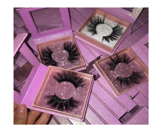 CUSTOMIZABLE PREMIER SQUARE LASH BOX - MQO 50 PCS