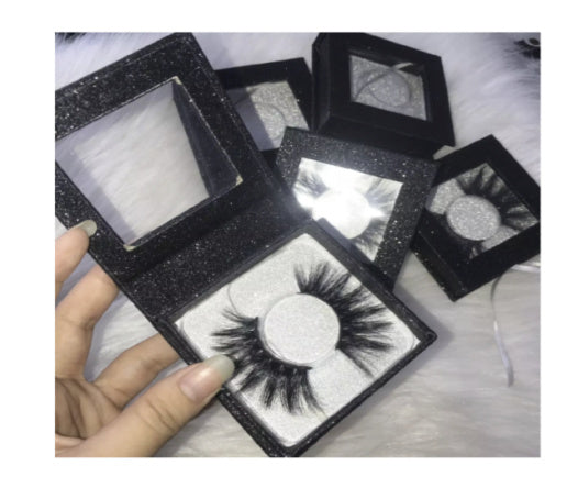 CUSTOMIZABLE PREMIER SQUARE LASH BOX - MQO 50 PCS