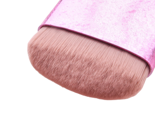 Oblate Pink Sector Makeup Brush - MQO 25 pcs