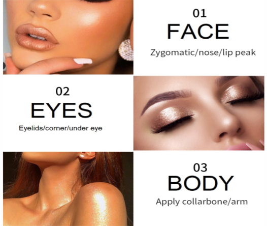 6 Shade Highlighter Palette