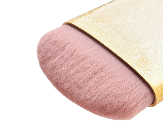 Oblate Gold Sector Makeup Brush - MQO 12pcs