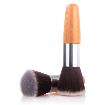 Bamboo Handle Foundation Makeup Brush - MQO 12pcs