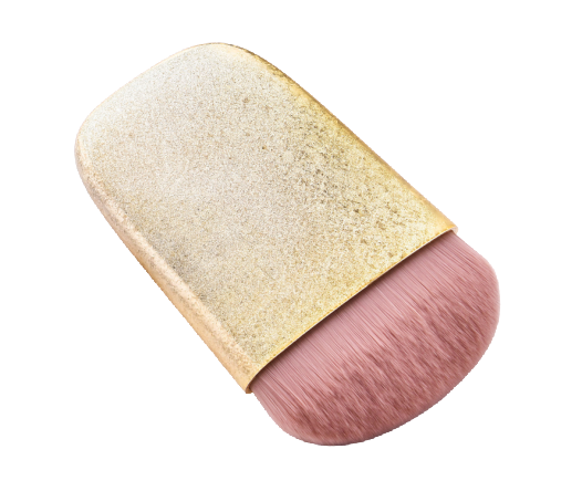 Oblate Gold Sector Makeup Brush - MQO 12pcs