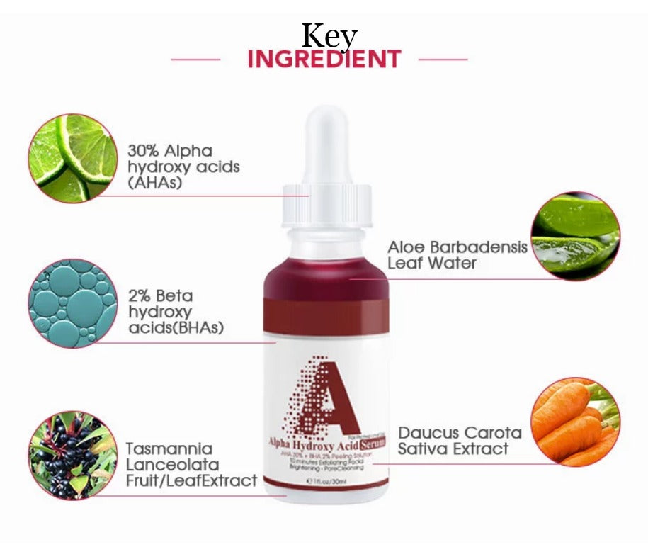 AHA 30% BHA 2% Exfoliating Facial Peel - MQO 100 pcs