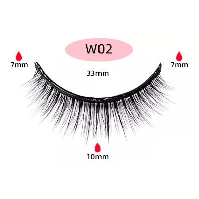 Self Adhesive Lashes #W02- MOQ 25 pcs