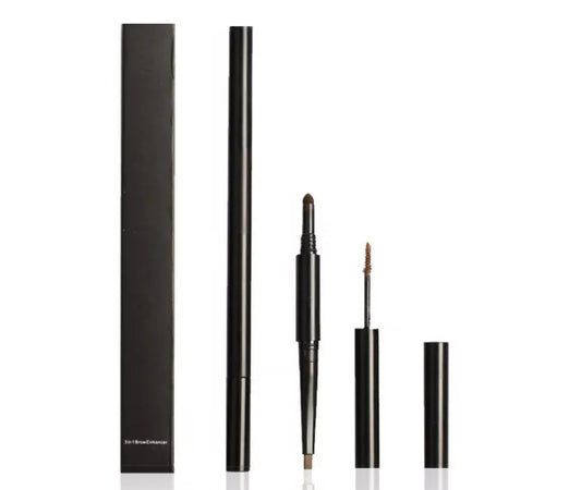 3 in 1 Eyebrow Enhancing Pencil with Liner Brow Powder and Brush - MQO 12 pcs - TASH Cosmetics, LLC