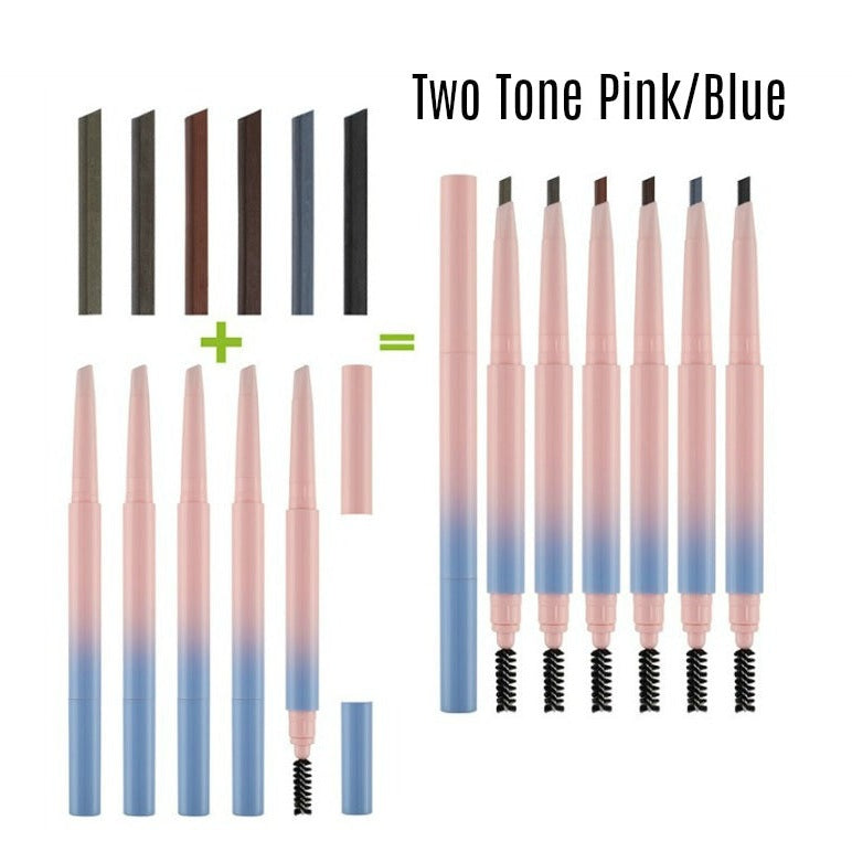 Pick Your Color - Pick Your Case! Eyebrow Pencil w/Spoolie Brush - MQO 25pcs