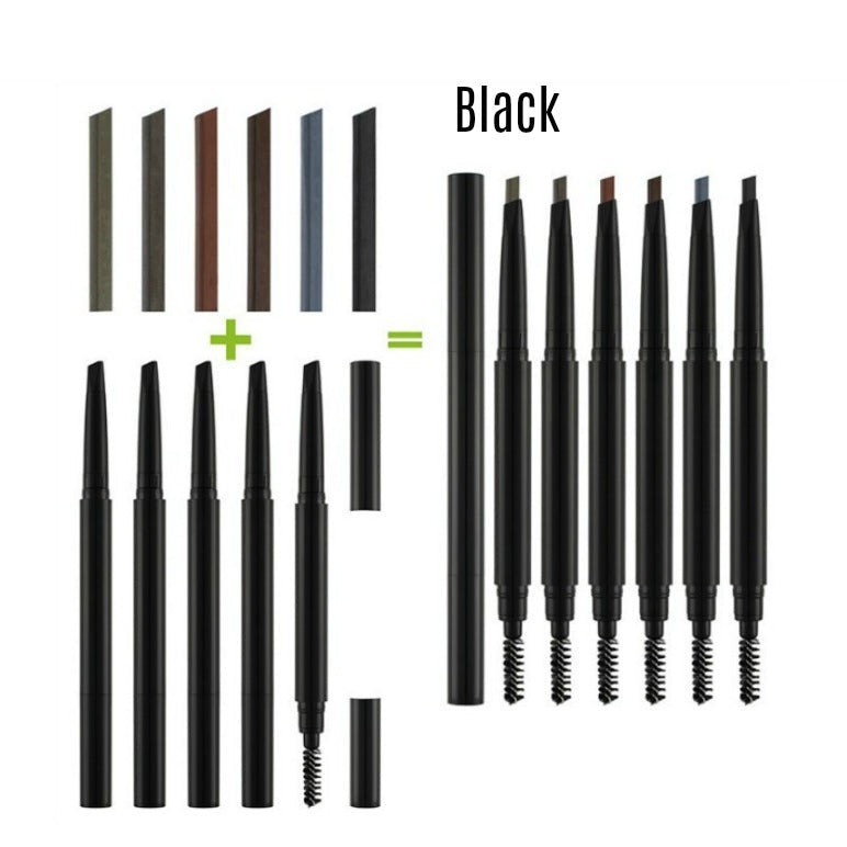 Pick Your Color - Pick Your Case! Eyebrow Pencil w/Spoolie Brush - MQO 12pcs