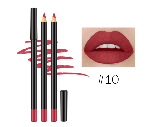 12 Shade High Pigment Matte Lip Pencils - MQO 12 pcs