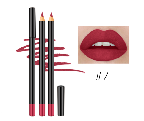 12 Shade High Pigment Matte Lip Pencils - MQO 12 pcs