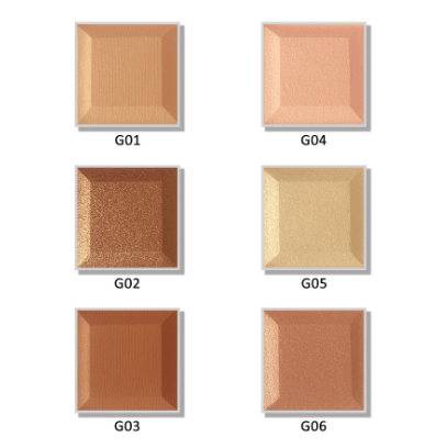 Bronzer + Highlighter Palette - MQO 25 pcs