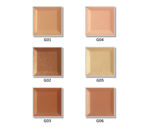Bronzer + Highlighter Palette - MQO 12pcs