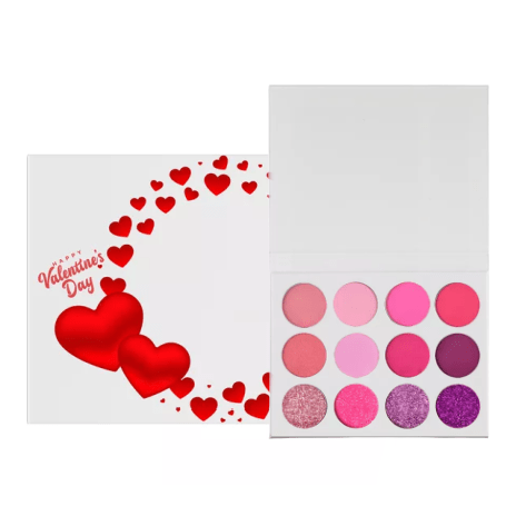 Valentines Day 12 Shade DIY Love Palette - MQO 25 pcs