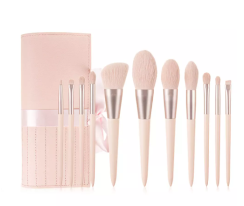 11 Piece Pro Brush Set w/Stylish Bag - MQO 25 pcs