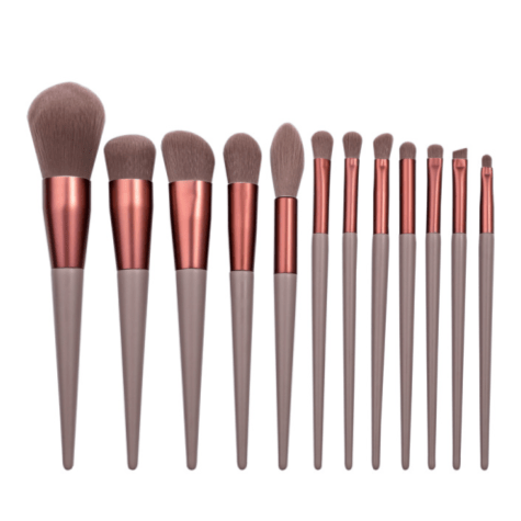 12 Piece Designer Pro Chocolate Brush Set - MQO 25 pcs
