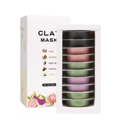 Travel Clay Face Mask Set of 10 -MOQ 50 pcs