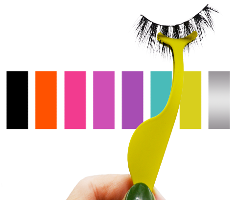 Single Color False-Eyelash Steele Applicator - MQO 12 pcs