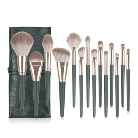 14 Piece Designer Pro Brush Set w/Stylish Bag - MQO 12 pcs