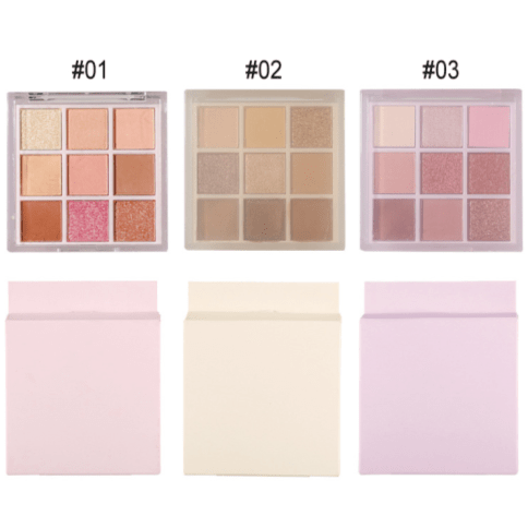 Pastel Nudes 9 Shade Palette #3 - MQO 25 pcs