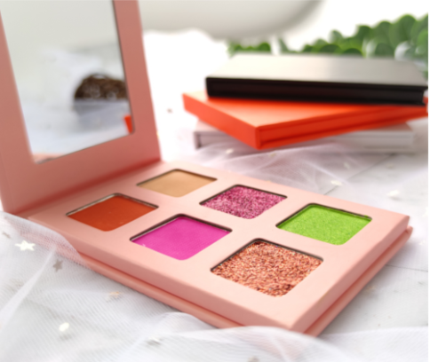 6 Shade Flip Top Book Palette + 4 Case Colors To Choose From - MOQ 25 pcs