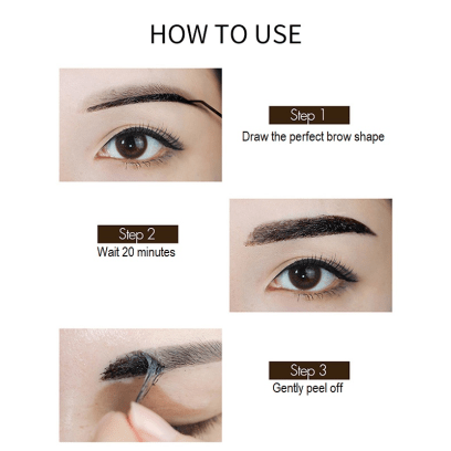 Peel Off Tattoo Semi Permanente Eyebrow Gel - MQO 12 pcs