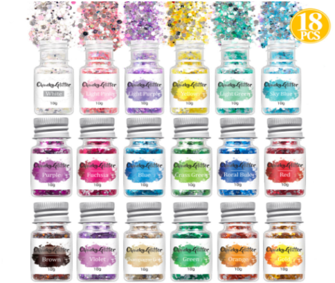 Silver River Chunky Glitter 18 Piece Set - MOQ 50 pcs