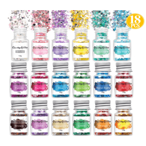 Silver River Chunky Glitter 18 Piece Set - MOQ 50 pcs