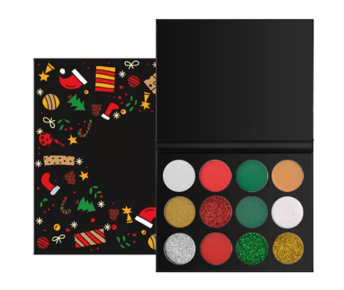 Christmas Launch 12 Shade DIY Black Palette - MQO 25 pcs