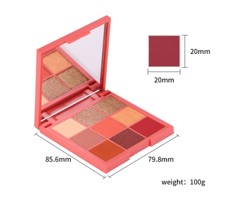 QT Pies 9 Shade Palette - MQO 25 pcs