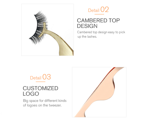 Multi Color False-Eyelash Steele Applicator - MQO 25 pcs