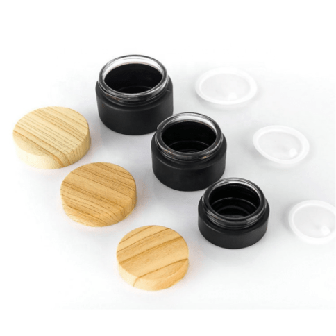 Black Bamboo Top Mask Jar - MQO 50 pcs