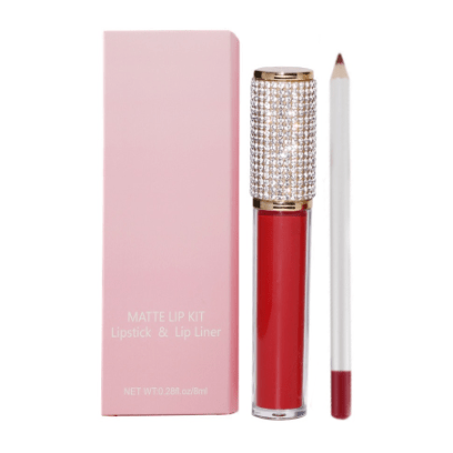 20 Shade Diamond Bling Liquid To Matte Lip Kit w/Matching Liner - MQO 25 pcs