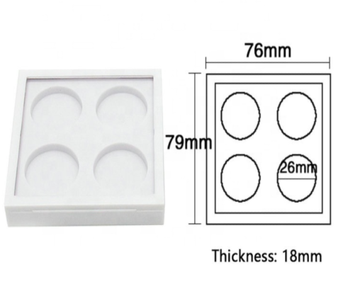 4 Pan DIY Empty Magnetic Closure Multifunctional Palette - MQO 50 pcs