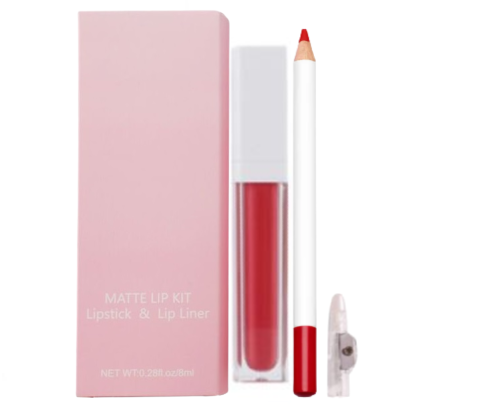 21 Shade Liquid To Matte Lipstick Kit w/Matching Liner + Sharpener - MQO 25 pcs