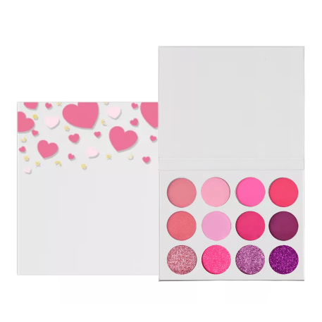 Valentines Day 12 Shade DIY Hearts Palette - MQO 25 pcs