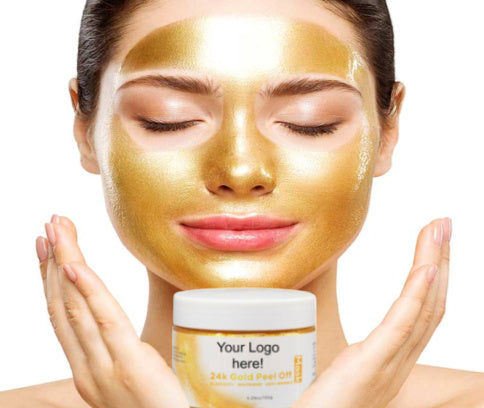 24K Luxury Foil Gold Peel Off Face Mask - MQO 100 pcs