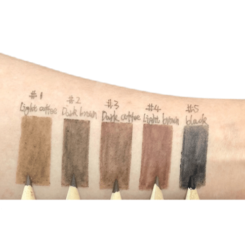 High Pigment + Waterproof Eyebrow Pencil With Sharpener - MQO 12 pcs