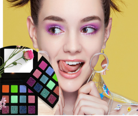 6 Shade Flip Top Book Palette + 4 Case Colors To Choose From - MOQ 25 pcs