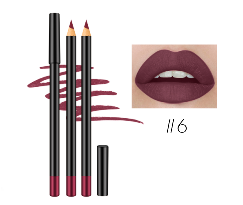 12 Shade High Pigment Matte Lip Pencils - MQO 12 pcs