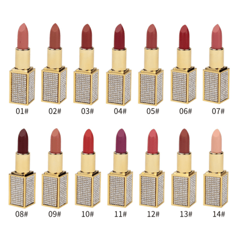 Diamond Power Matte Lipstick - MQO 12 pcs