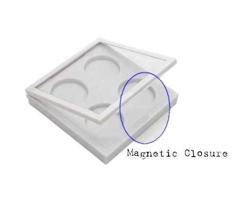 4 Pan DIY Empty Magnetic Closure Multifunctional Palette - MQO 50 pcs