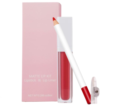 21 Shade Liquid To Matte Lipstick Kit w/Matching Liner + Sharpener - MQO 25 pcs
