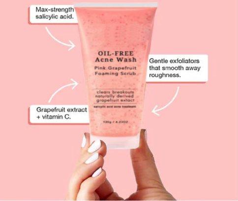Total Refresh Pink Grapefruit Foaming Facial Cleanser - MQO 50