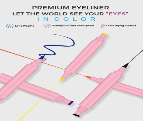 Waterproof Stamp Eyeliner - MQO 12 Pcs - TASH Cosmetics, LLC