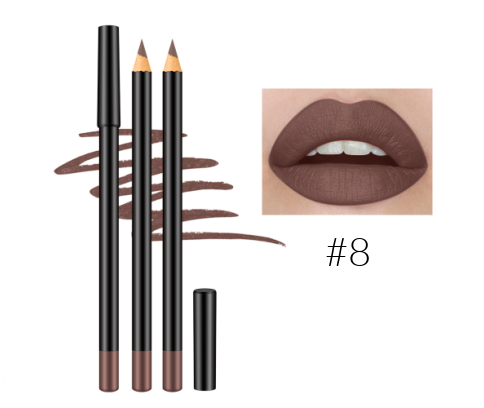 12 Shade High Pigment Matte Lip Pencils - MQO 12 pcs