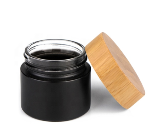 Black Bamboo Top Mask Jar - MQO 12 pcs