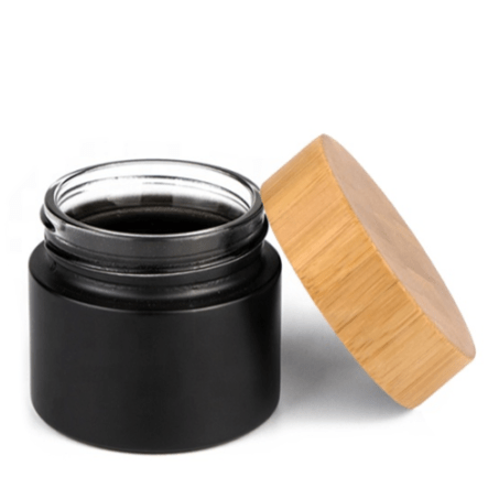 Black Bamboo Top Mask Jar - MQO 12 pcs