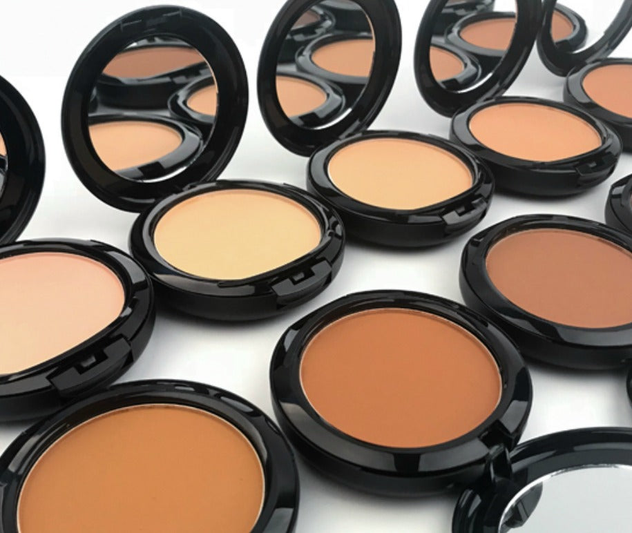 Private Label Oil Control Mineral Pressed Face Powder 10 Shades - MQO 25 pcs